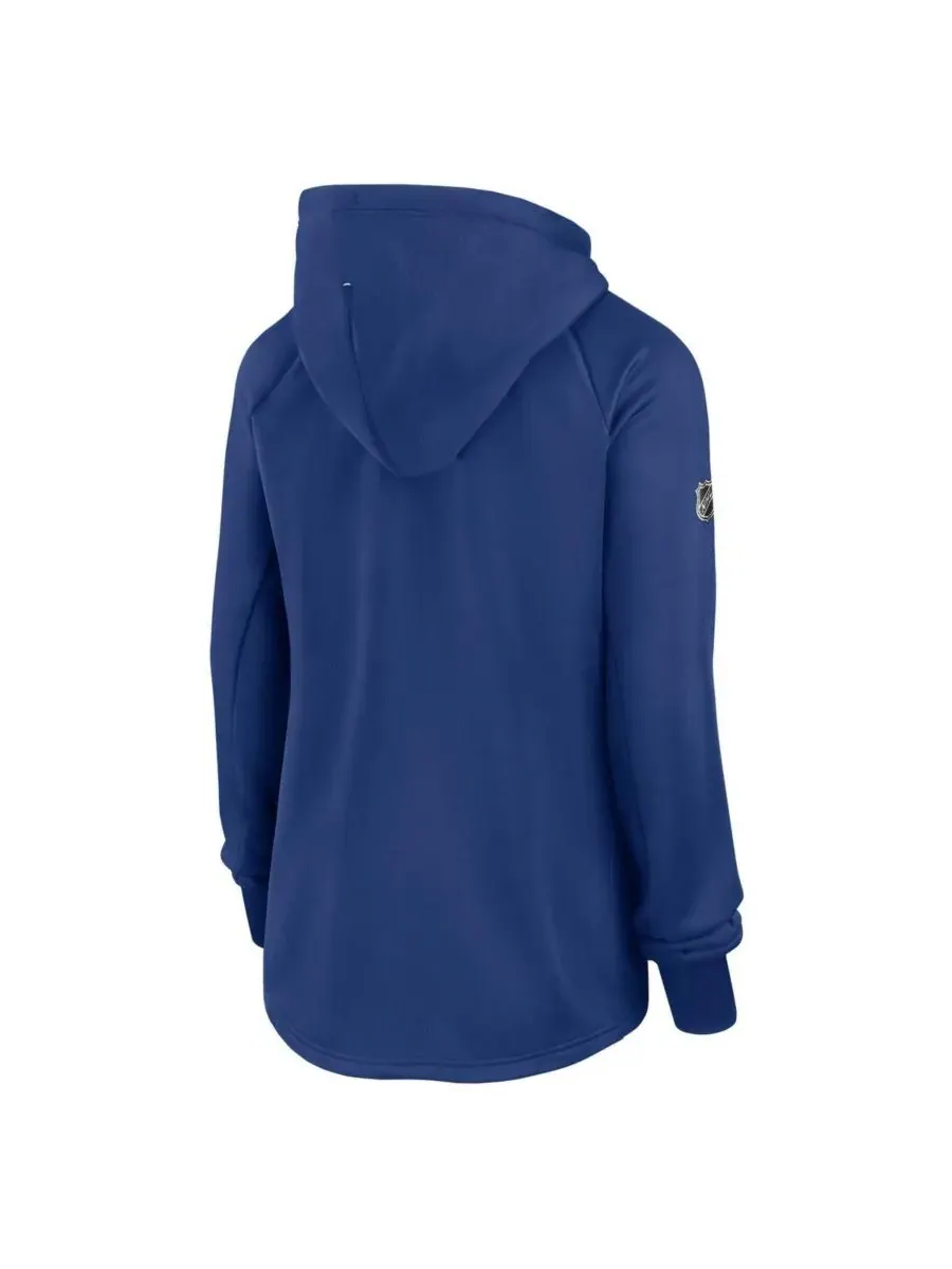 Fanatics Женская синяя флисовая куртка на молнии с символикой команды Toronto Maple Leafs Authentic — изображение 2 из 3