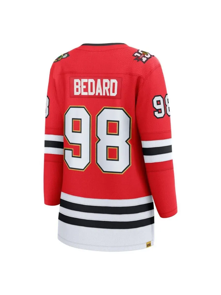 Fanatics Женская красная майка игрока команды Chicago Blackhawks Centennial Breakaway от Коннора — изображение 3 из 3