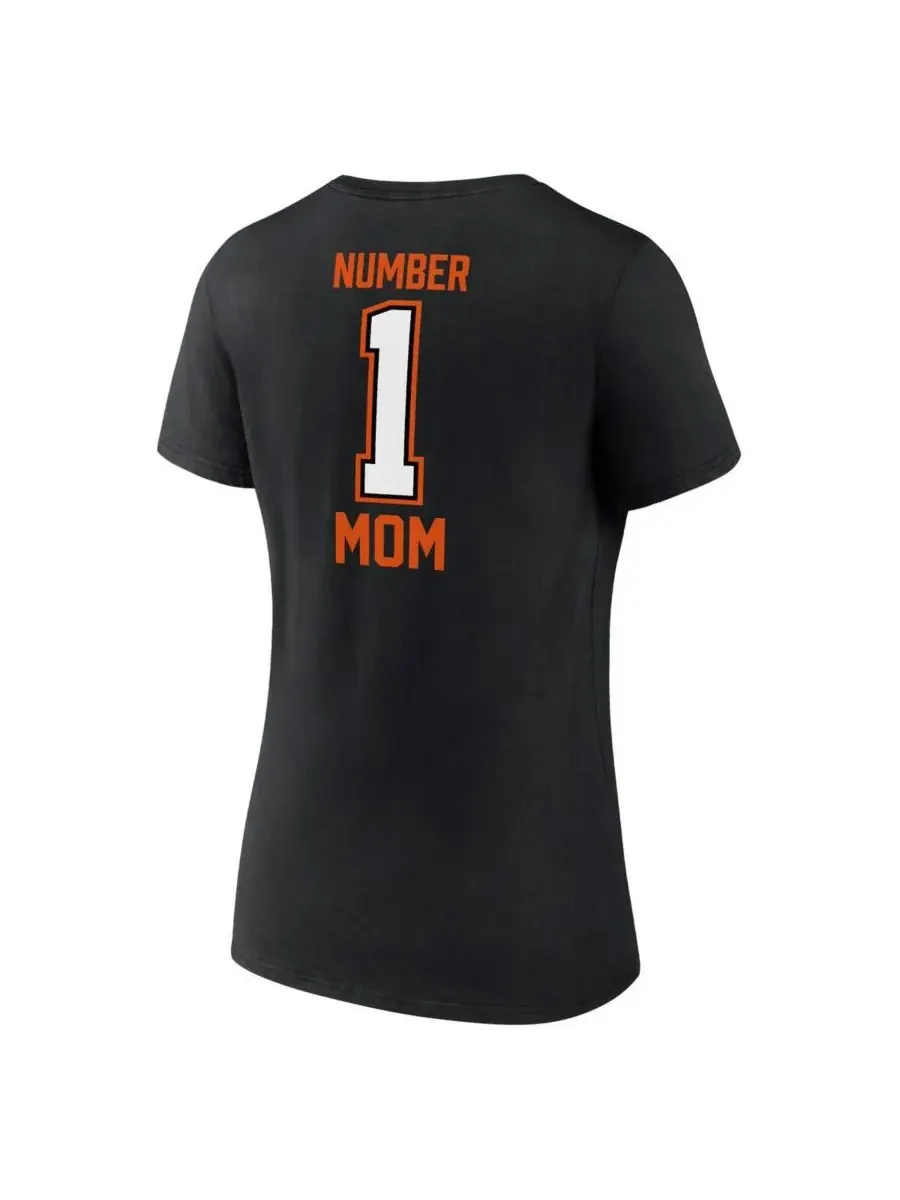 Fanatics Женская черная футболка с V-образным вырезом Cincinnati Bengals ко Дню матери — изображение 3 из 3, черный