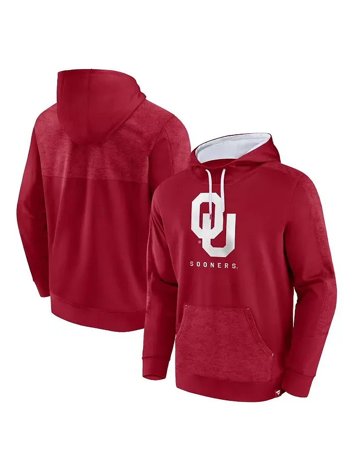 Мужской бордовый худи Oklahoma Sooners Defender Fanatics — изображение 1 из 3