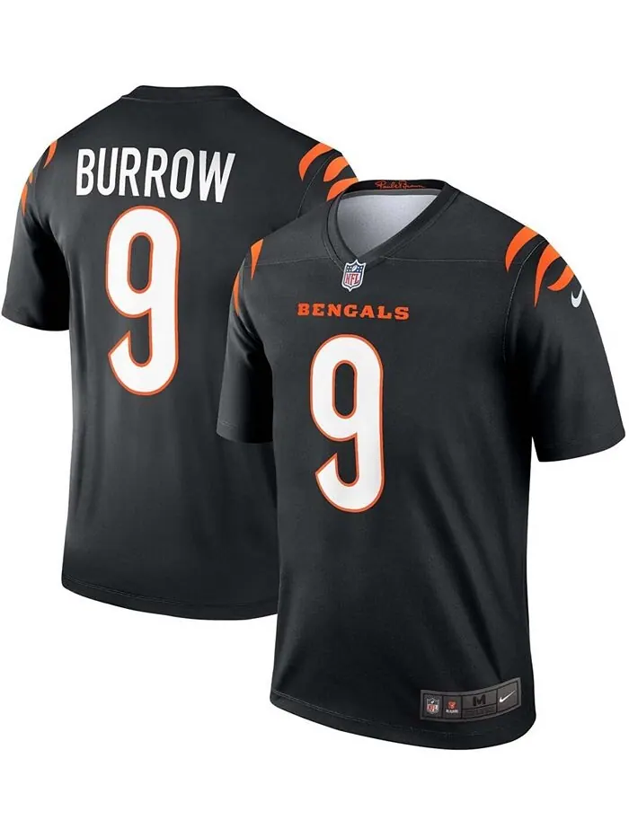 Мужская черная майка Joe Burrow Cincinnati Bengals Legend Nike — изображение 1 из 3, черный