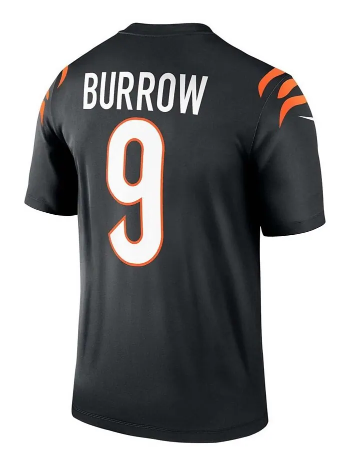 Мужская черная майка Joe Burrow Cincinnati Bengals Legend Nike — изображение 2 из 3, черный