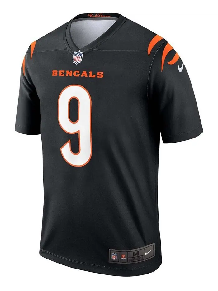 Мужская черная майка Joe Burrow Cincinnati Bengals Legend Nike — изображение 3 из 3, черный