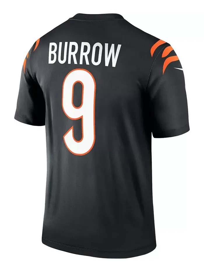 Мужская футболка Joe Burrow Black Cincinnati Bengals Legend Nike — изображение 2 из 3