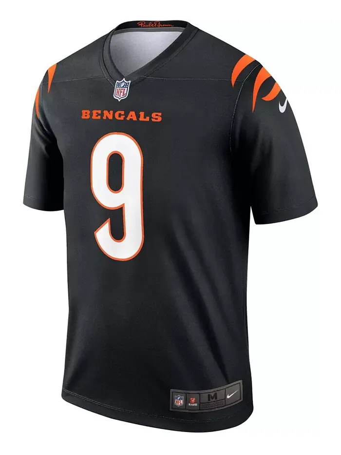 Мужская футболка Joe Burrow Black Cincinnati Bengals Legend Nike — изображение 3 из 3