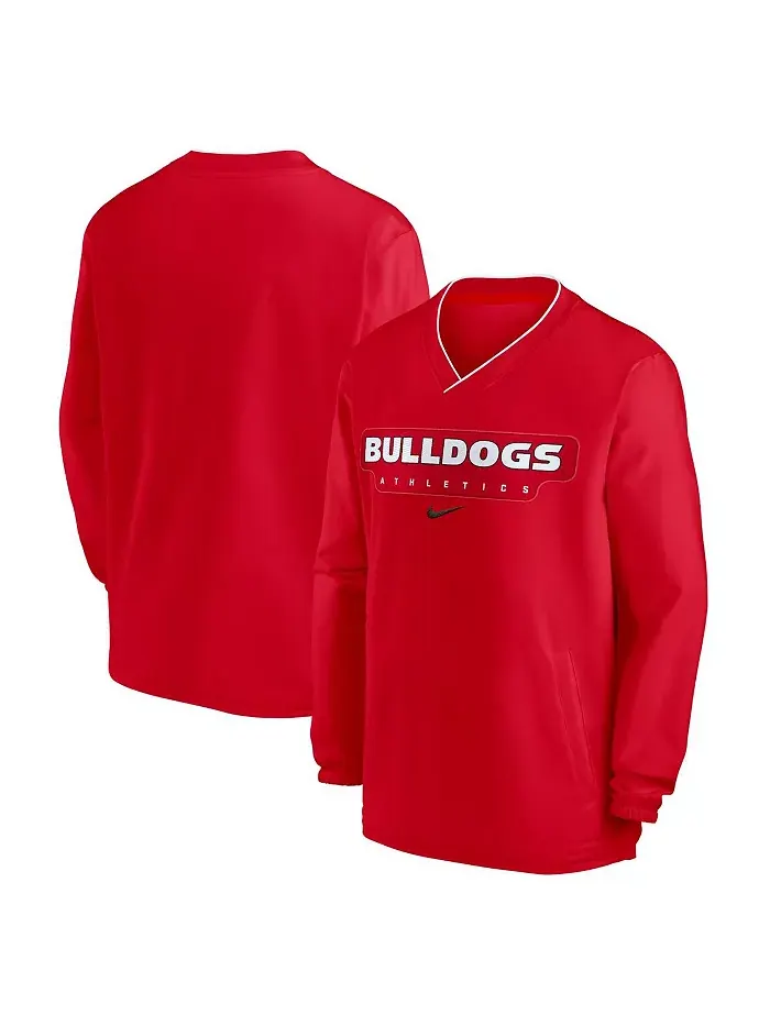 Мужская красная толстовка Georgia Bulldogs 2024 Sideline Pullover Nike — изображение 1 из 3