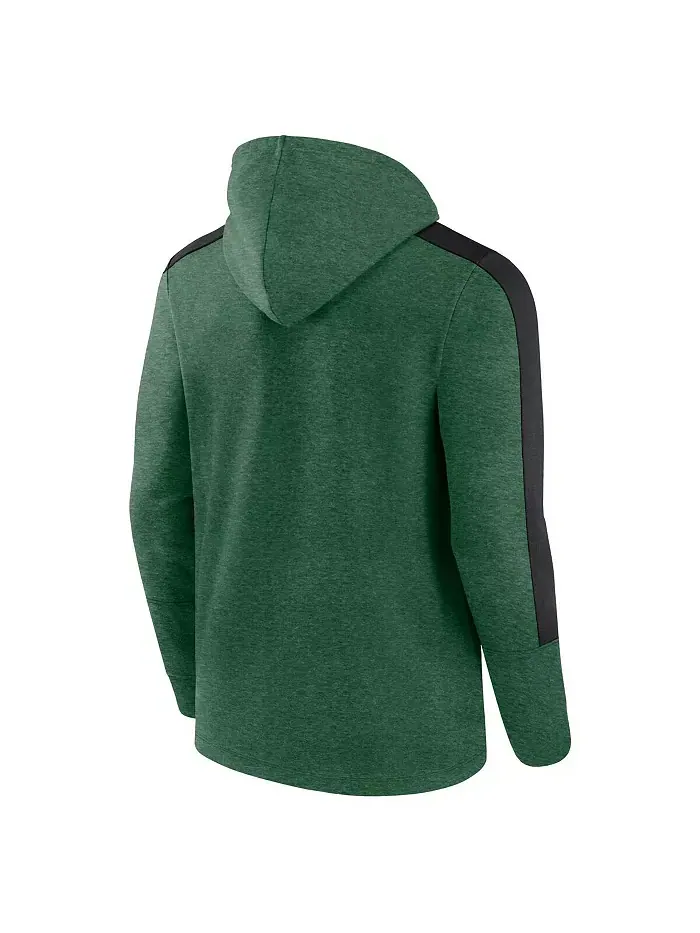 Мужская худи на молнии Heather Green New York Jets Gains Fanatics — изображение 3 из 3