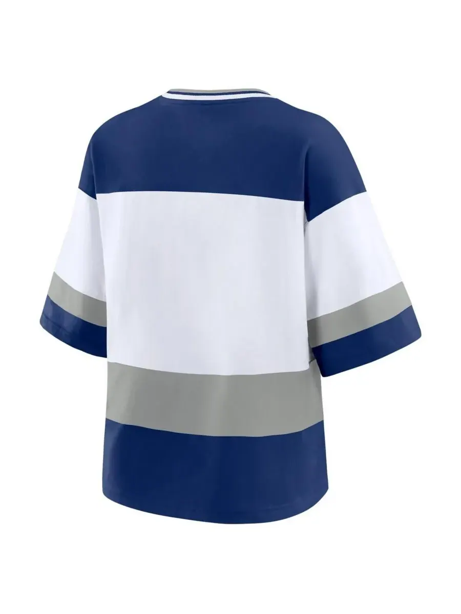 WEAR by Erin Andrews Женская сине-белая футболка футбольной команды Tampa Bay Lightning — изображение 3 из 3, синий белый