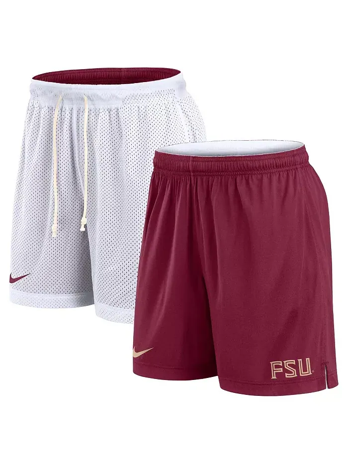 Мужские бело-гранатовые реверсивные шорты для тренировок Florida State Seminoles Primetime Nike — изображение 1 из 5