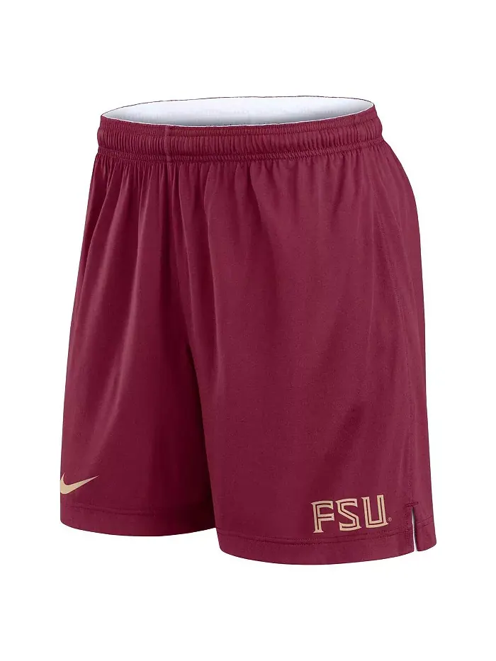 Мужские бело-гранатовые реверсивные шорты для тренировок Florida State Seminoles Primetime Nike — изображение 4 из 5