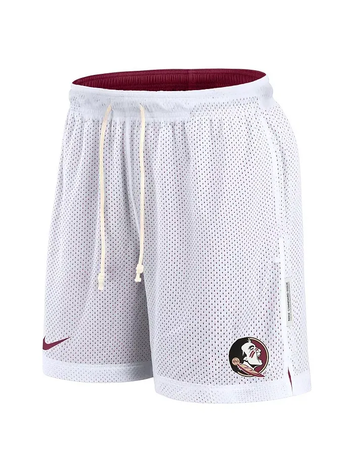 Мужские бело-гранатовые реверсивные шорты для тренировок Florida State Seminoles Primetime Nike — изображение 5 из 5