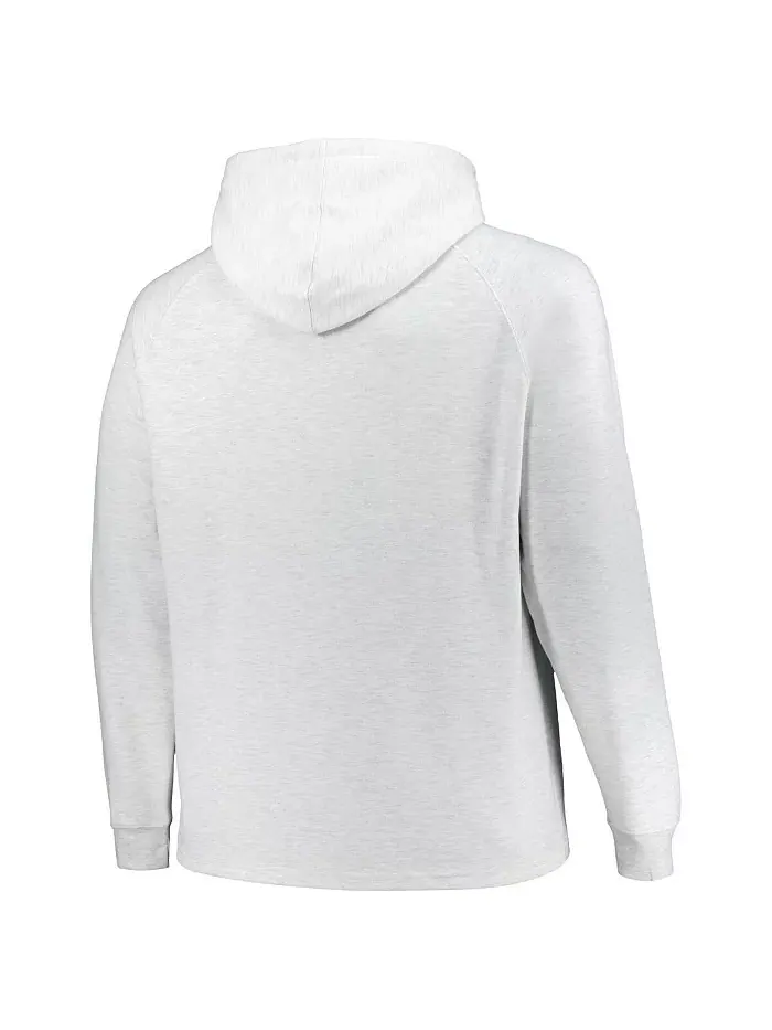 Мужская толстовка с капюшоном Ash Los Angeles Lakers Big Tall Raglan Tri-Blend Fanatics — изображение 3 из 3