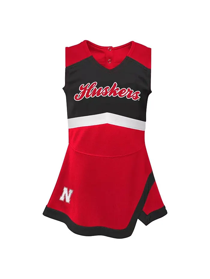 Комплект из двух предметов для девочек-малышей Scarlet Nebraska Huskers Cheer Captain Dress и — изображение 3 из 4