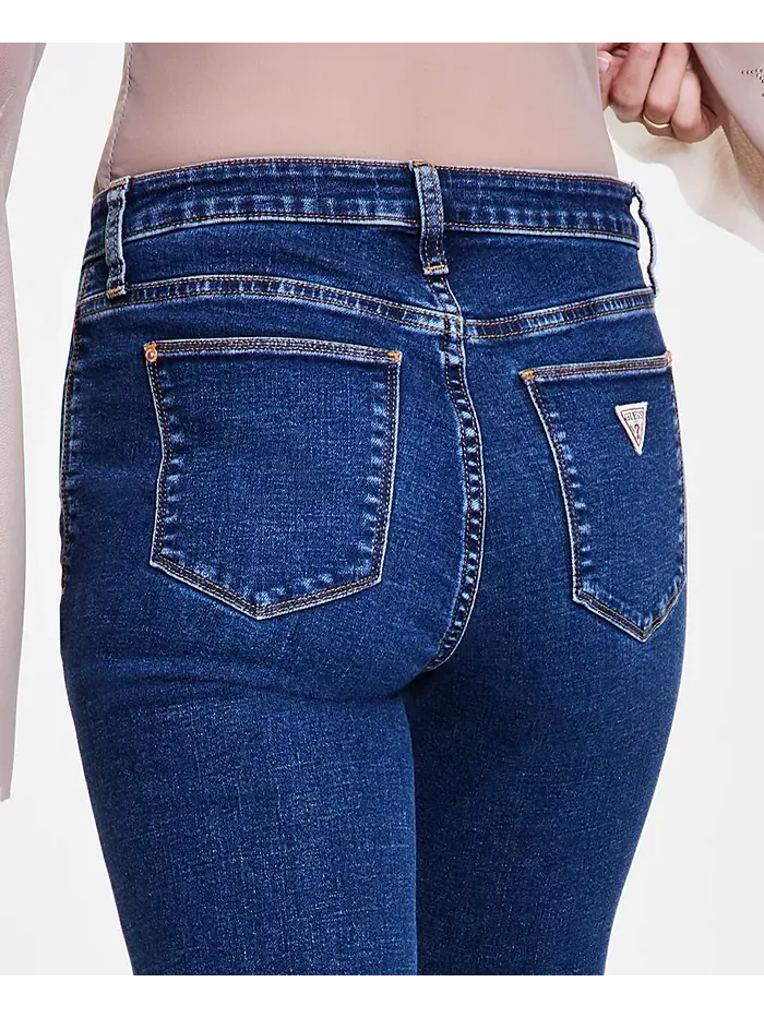 Женские джинсы-клеш с потертостями спереди GUESS — изображение 5 из 11