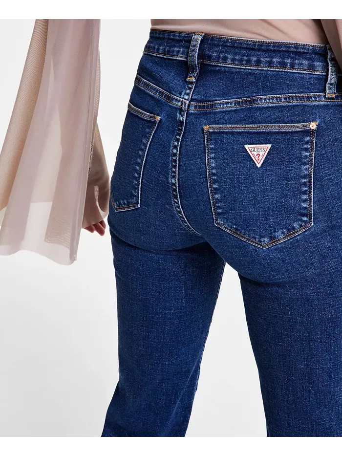 Женские джинсы-клеш с потертостями спереди GUESS — изображение 6 из 11