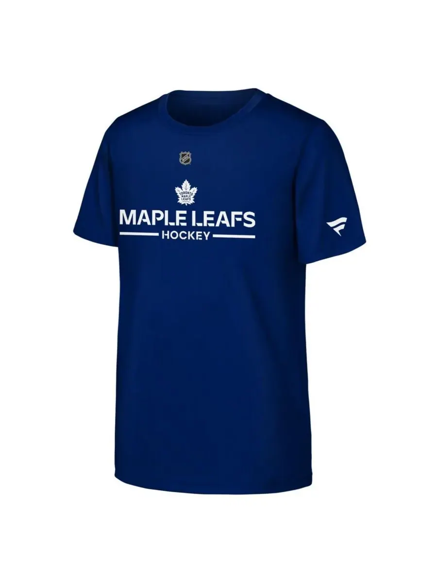Fanatics Футболка с логотипом команды Toronto Maple Leafs синего цвета для мальчиков и девочек — изображение 1 из 1, синий