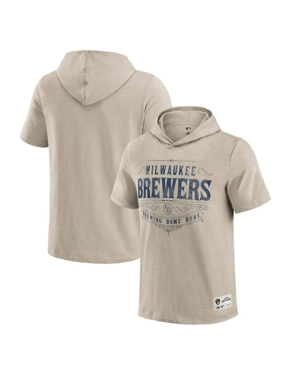 Fanatics Мужская толстовка с капюшоном Darius Rucker Collection цвета хаки с символикой Milwaukee — изображение 1 из 3