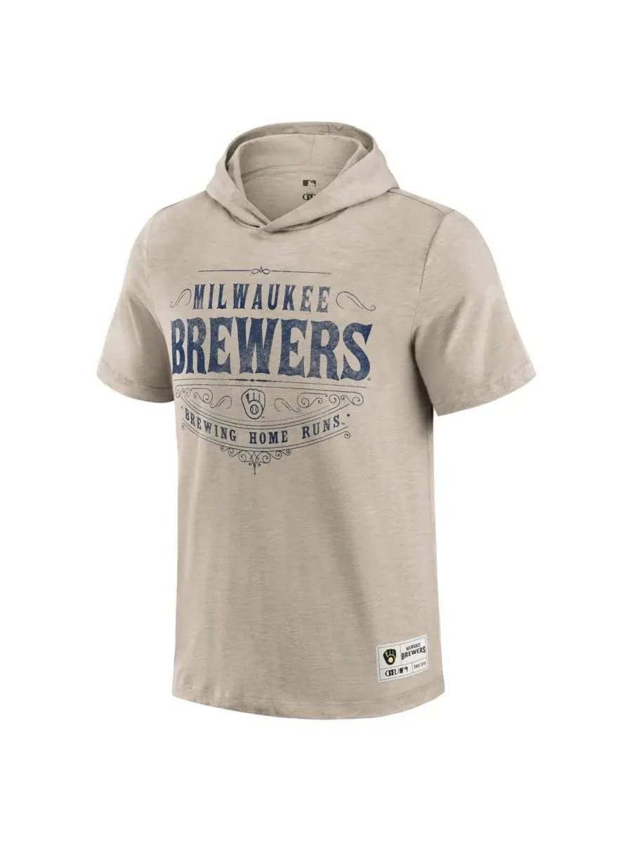 Fanatics Мужская толстовка с капюшоном Darius Rucker Collection цвета хаки с символикой Milwaukee — изображение 2 из 3