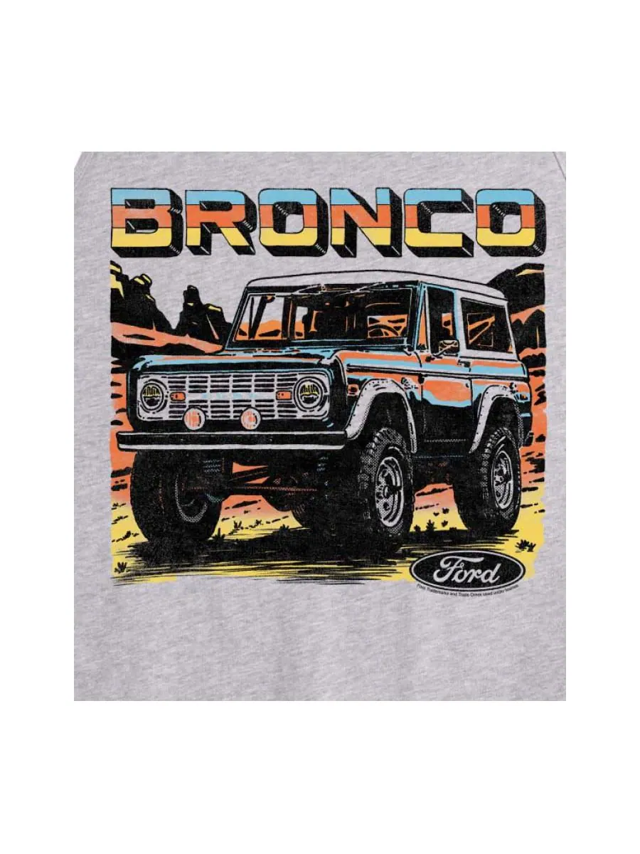 Мужская майка-футболка Hybrid Apparel Ford Bronco AIRWAVES, Ath Hthr — изображение 3 из 3