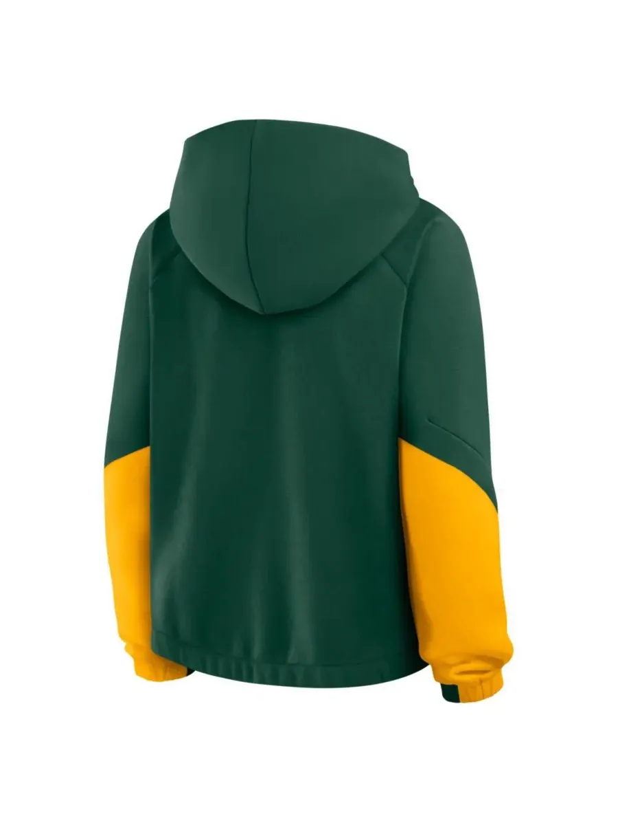Fanatics Женская зеленая толстовка с капюшоном Green Bay Packers Oversized Redzone Bubble Screen — изображение 3 из 3
