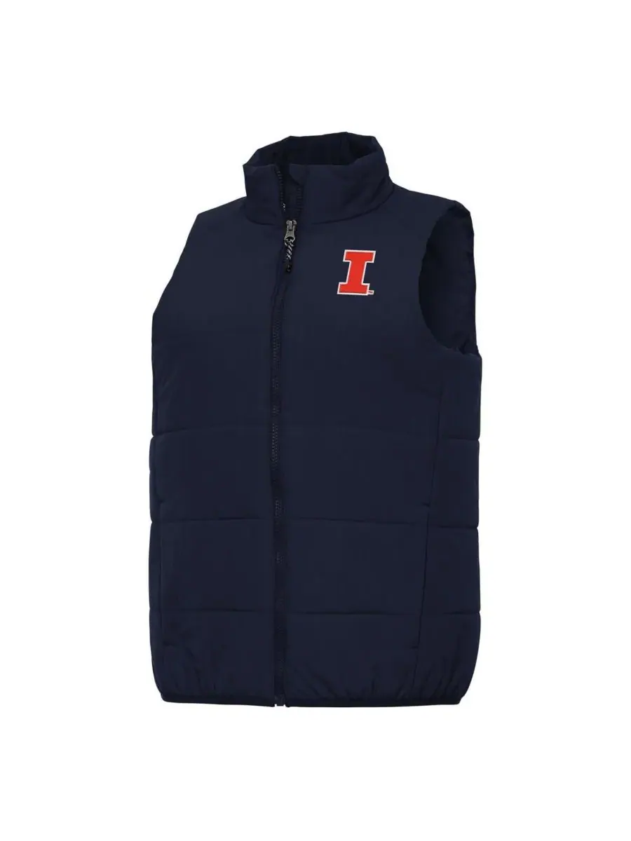 Женский жилет на молнии "Illinois Fighting Illini Experience" Antigua — изображение 1 из 1, темно-синий