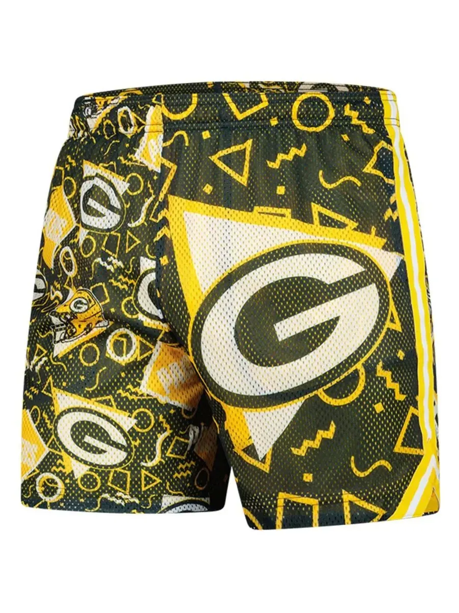 Chubbies Мужские сетчатые шорты Green Bay Packers — изображение 2 из 3, зеленый