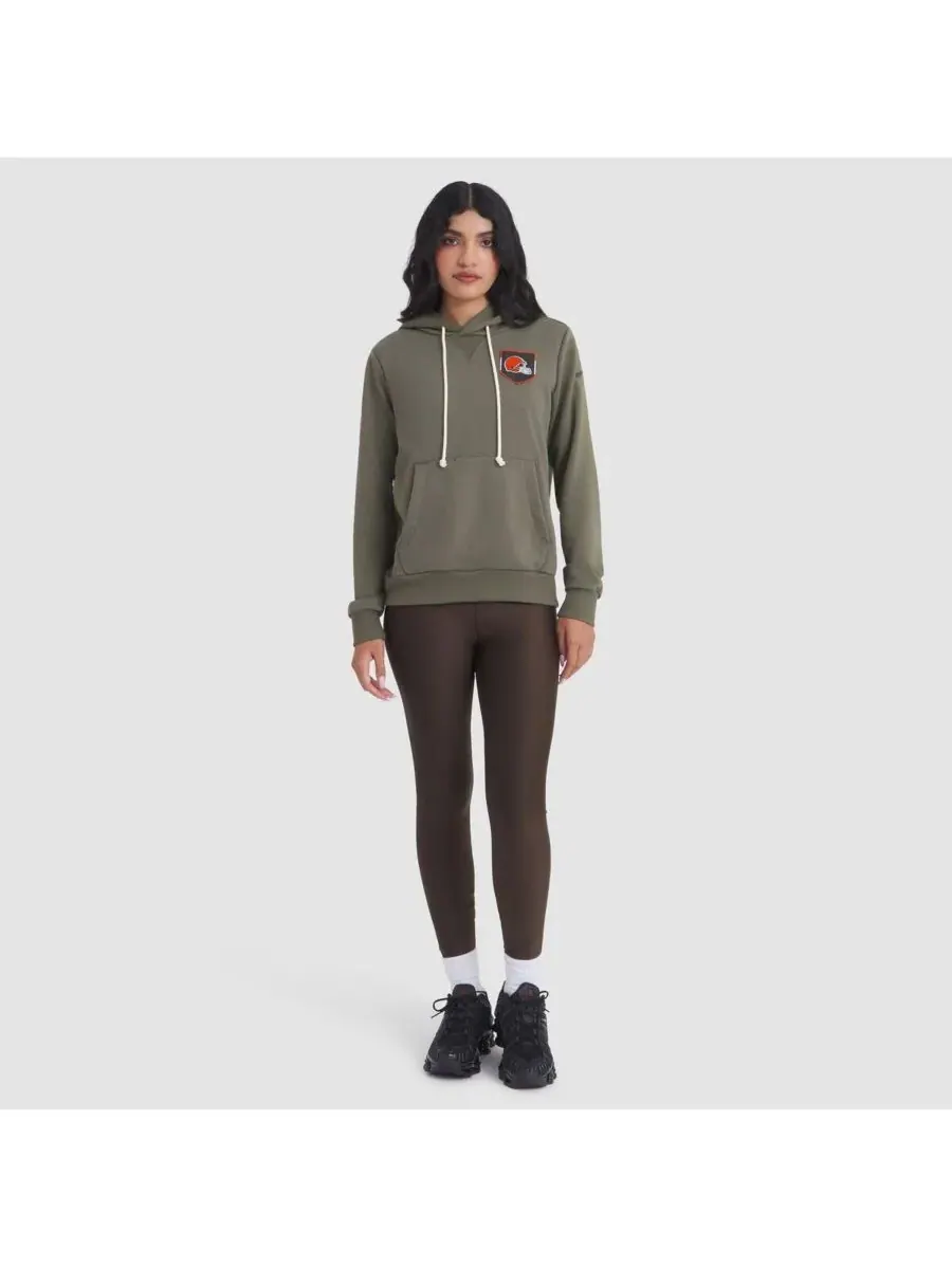 Nike Женская толстовка Olive Cleveland Browns 2025 Salute to Service Sideline Standard Issue Dri-FIT — изображение 3 из 3