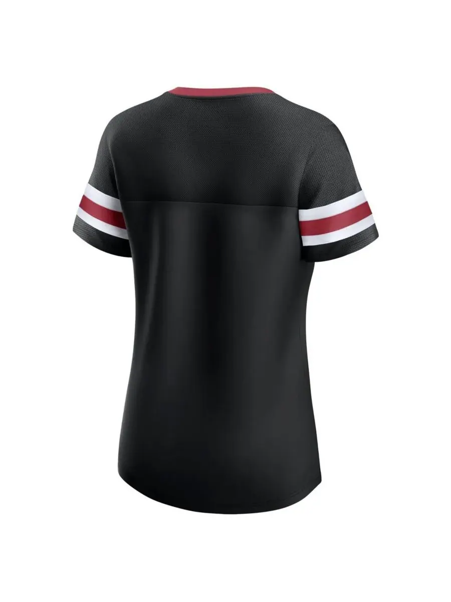 Fanatics Женская черная футболка Arizona Cardinals с оригинальной шнуровкой — изображение 2 из 3, черный