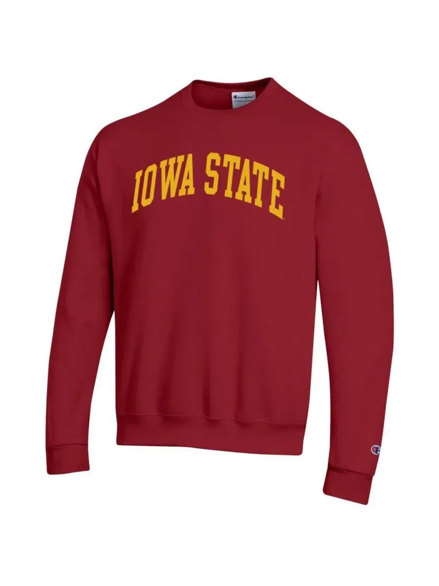 Мужская толстовка Cardinal Iowa State Cyclones Basic Arch Fleece Pullover Sweatshirt Champion — изображение 3 из 3, красный