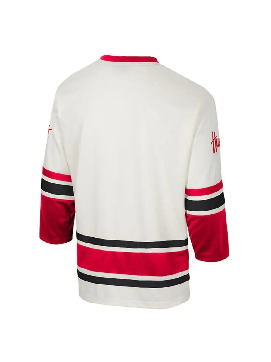 Colosseum Мужская кремовая хоккейная майка Nebraska Huskers Puck Proud Fashion — изображение 3 из 3, бежевый