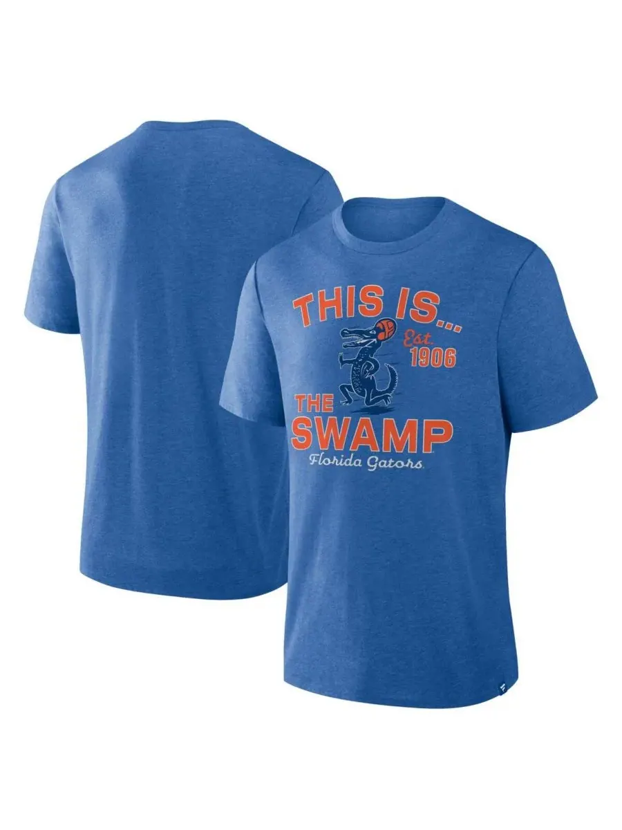 Мужская футболка Royal Florida Gators Dynamic Showdown Tri-Blend Fanatics — изображение 1 из 3, королевский
