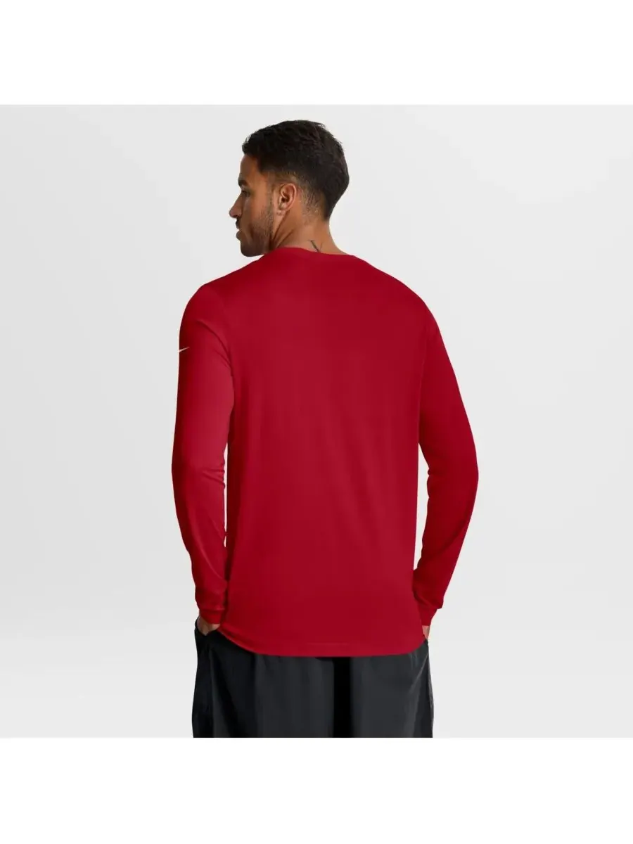 Мужская алая футболка с длинным рукавом San Francisco 49ers Primetime Legend Icon Performance Nike — изображение 2 из 3, алый