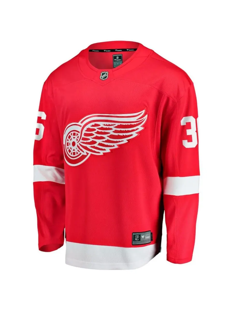 Fanatics Мужская домашняя футболка John Gibson Red Detroit Red Wings Breakaway — изображение 2 из 3, красный