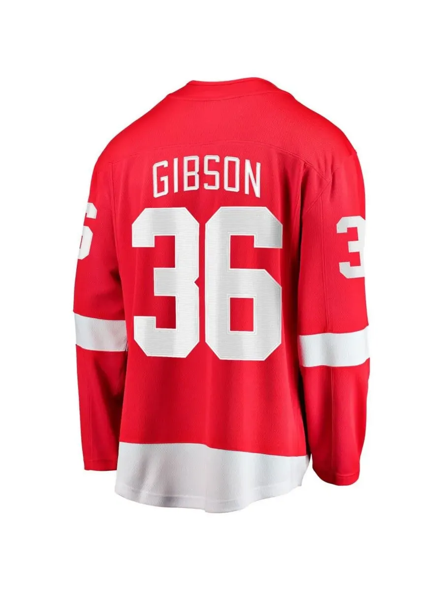 Fanatics Мужская домашняя футболка John Gibson Red Detroit Red Wings Breakaway — изображение 3 из 3, красный