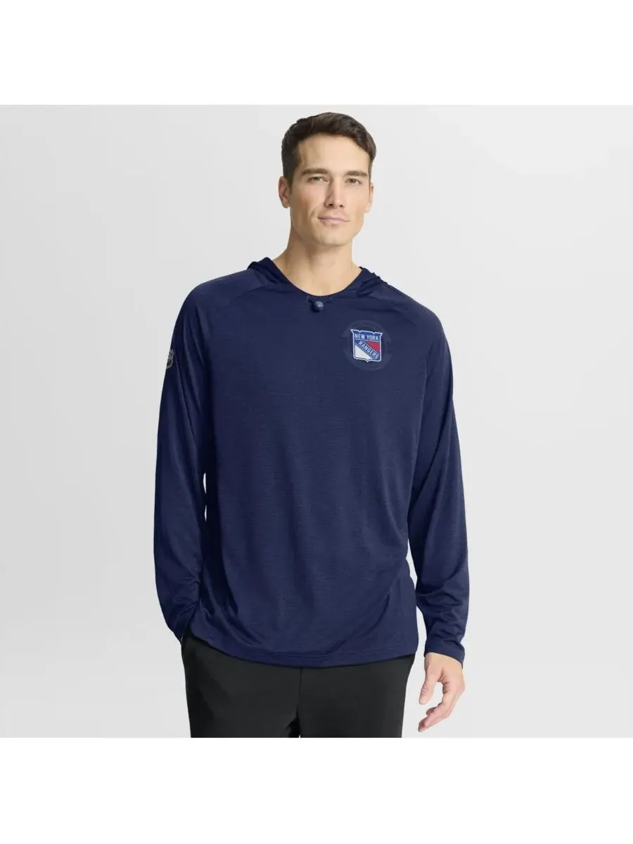 Fanatics Мужская темно-синяя толстовка New York Rangers Authentic Pro Rink Raglan — изображение 1 из 5