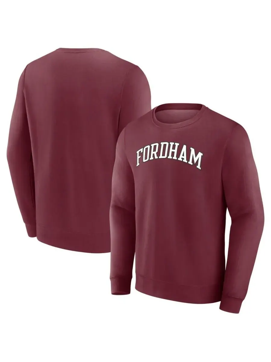 Fanatics Мужская бордовая толстовка с коротким названием команды Fordham Rams — изображение 1 из 3, коричневый