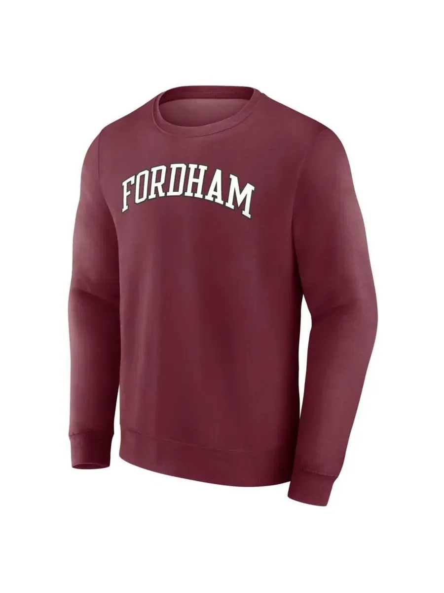 Fanatics Мужская бордовая толстовка с коротким названием команды Fordham Rams — изображение 3 из 3, коричневый