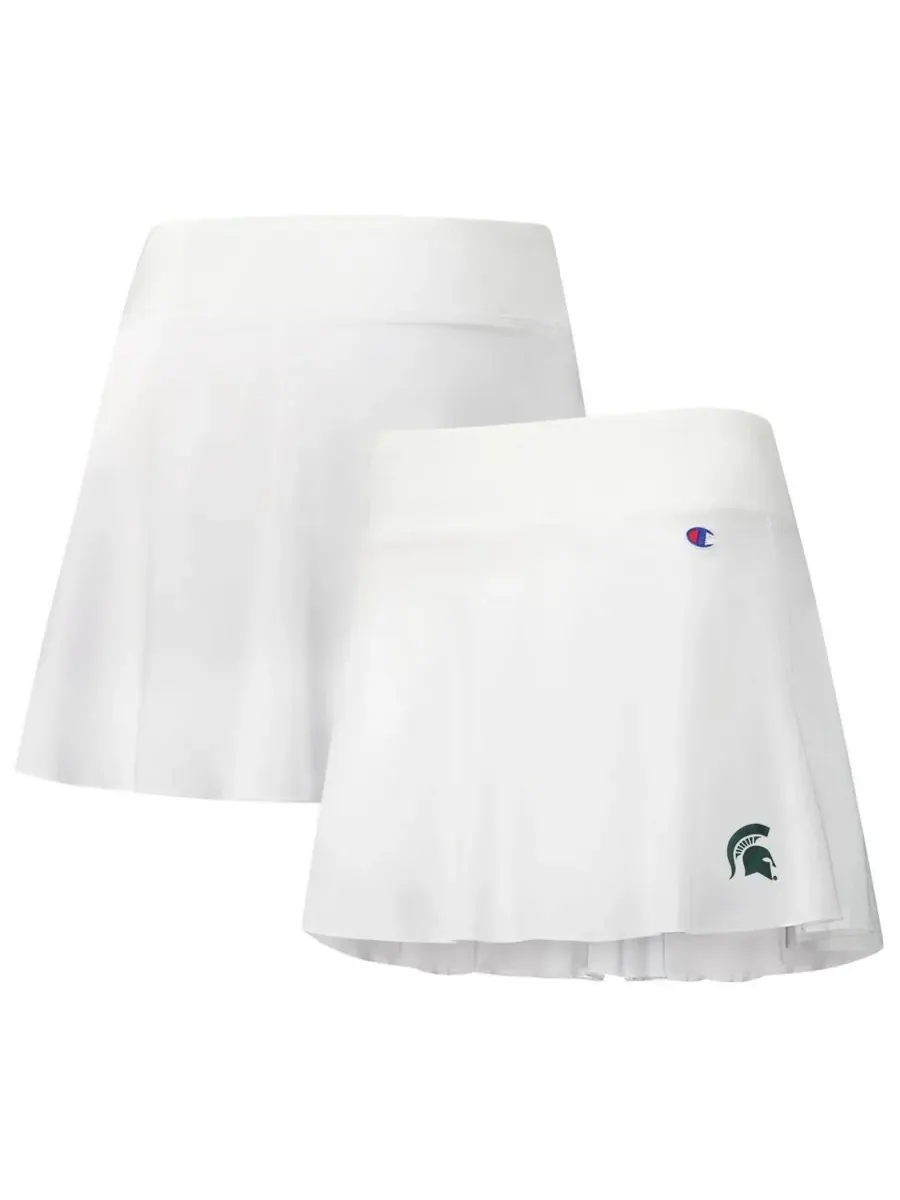 Champion Женская белая юбка-шорты Michigan State Spartans Tailgate Soft Touch Skort — изображение 1 из 3, белый