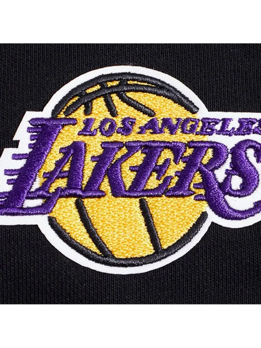 Pro Standard Женская черная укороченная толстовка Los Angeles Lakers Paint The City — изображение 4 из 5, черный