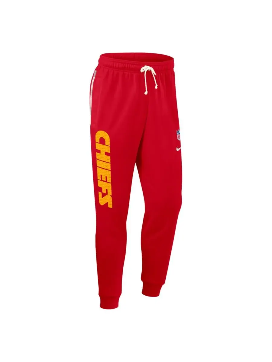 Nike Мужские красные спортивные брюки Kansas City Chiefs Sideline Ground Game Performance Taper — изображение 5 из 5, красный