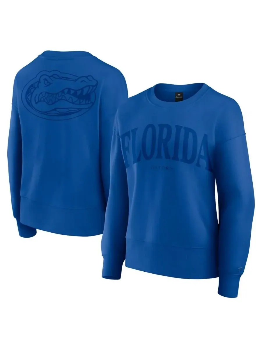 Женская толстовка-пуловер Royal Florida Gators Supersoft Flow из флиса Fanatics — изображение 1 из 3, королевский