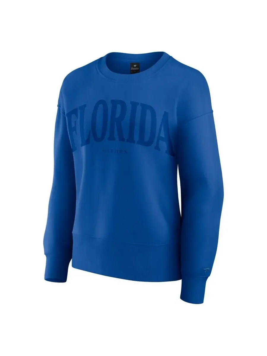 Женская толстовка-пуловер Royal Florida Gators Supersoft Flow из флиса Fanatics — изображение 3 из 3, королевский