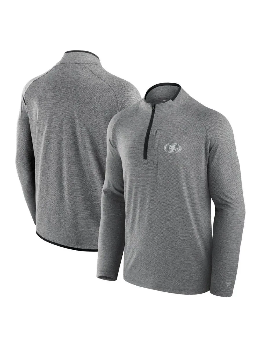 Fanatics Мужская и женская куртка San Francisco 49ers Front Office Performance Primary Quarter-Zip — изображение 1 из 3