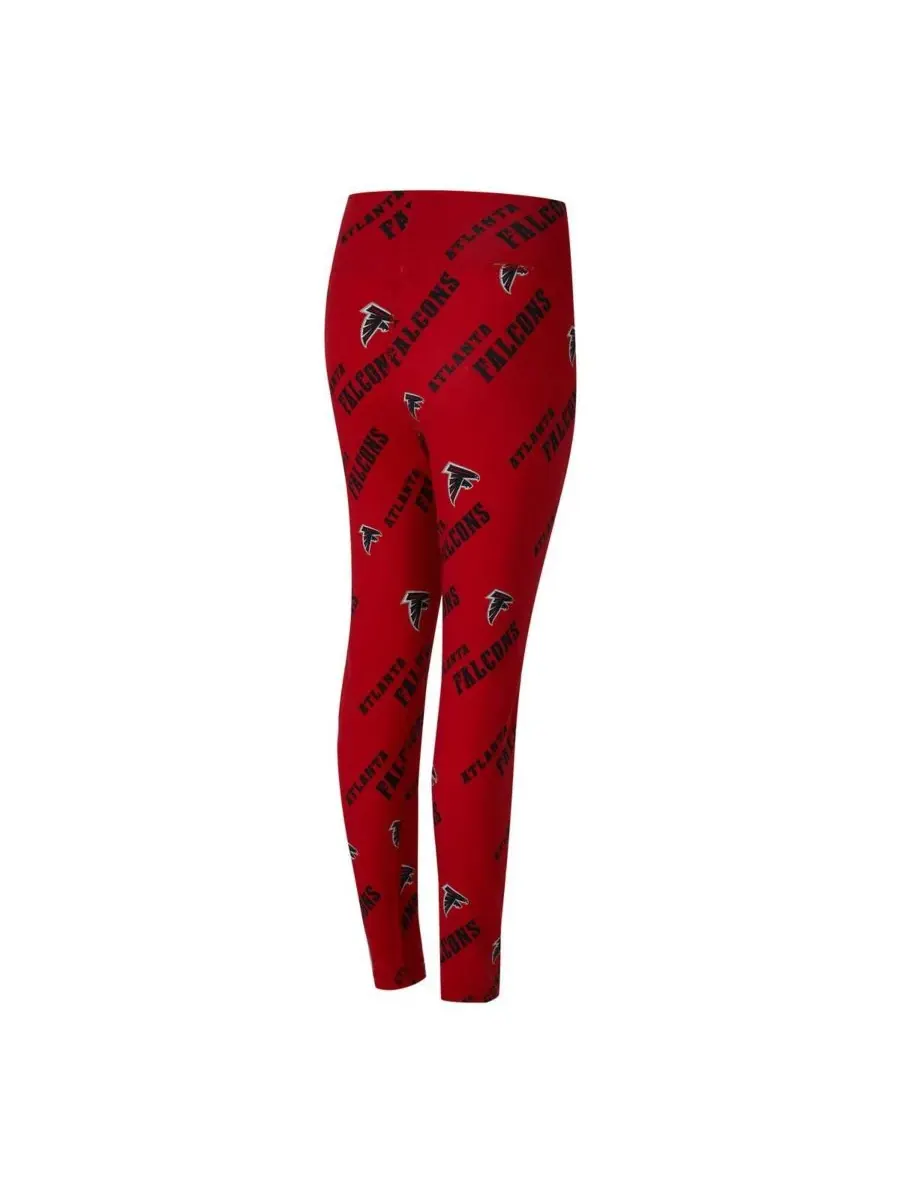 Concepts Sport Женские красные леггинсы с мозаичным принтом в виде логотипа команды Atlanta Falcons — изображение 2 из 3