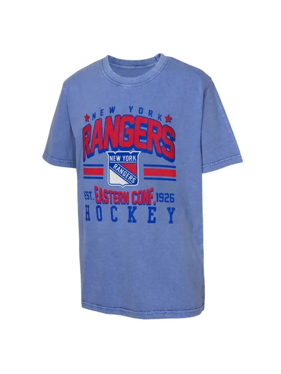 Детская футболка Big Boys and Girls Royal New York Rangers Sure Short T-Shirt Outerstuff — изображение 2 из 3, королевский