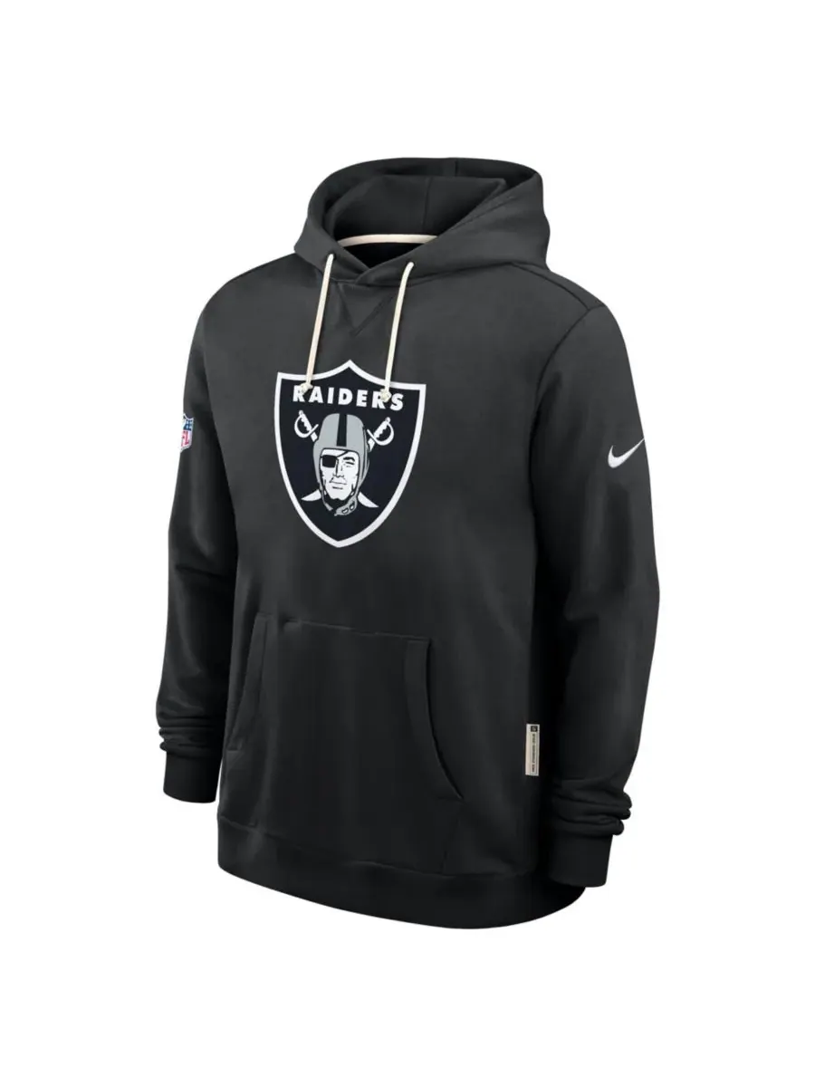 Nike Мужская черная толстовка Las Vegas Raiders Sideline Standard Issue Initial Home Dri-FIT — изображение 2 из 3, черный