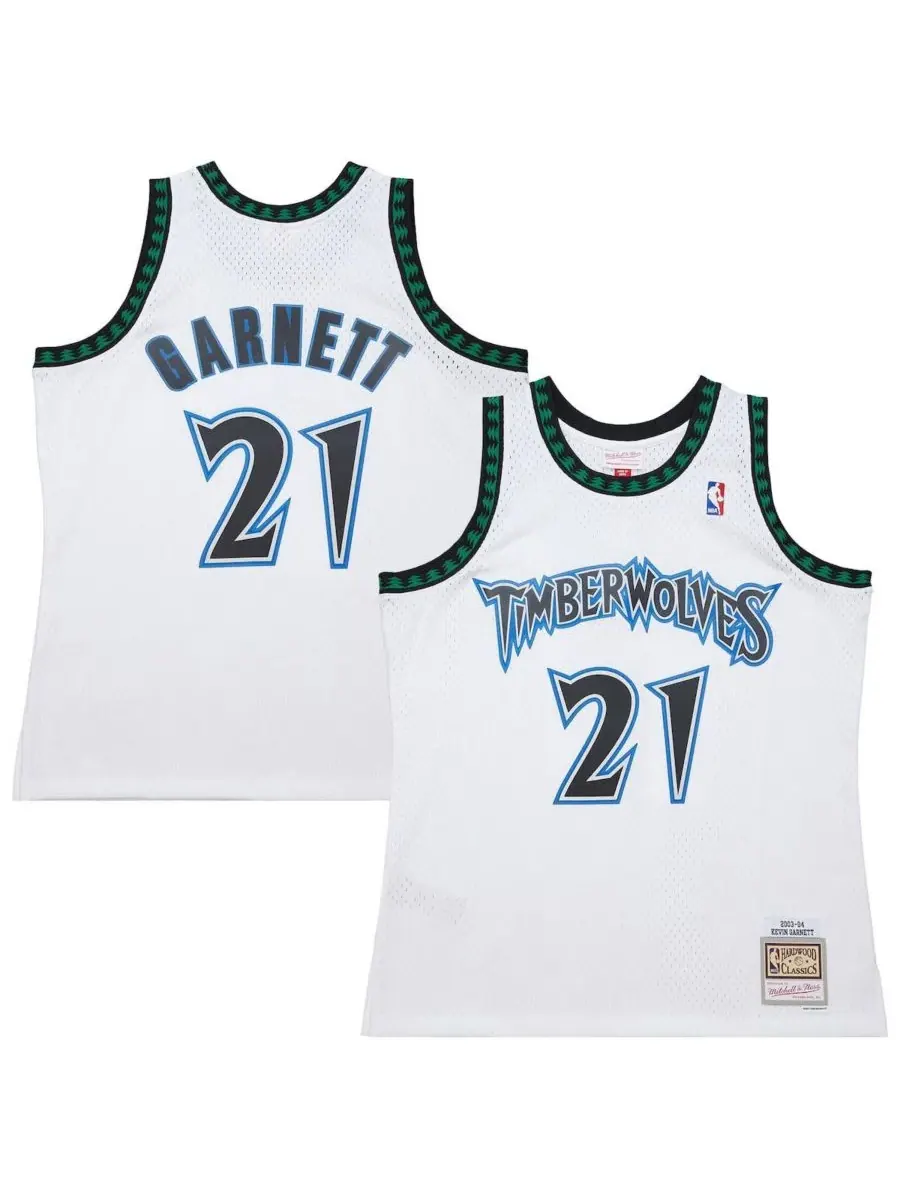 Mitchell & Ness Мужская белая майка Кевина Гарнетта "Миннесота Тимбервулвз" сезона 2003-04 — изображение 1 из 3, белый