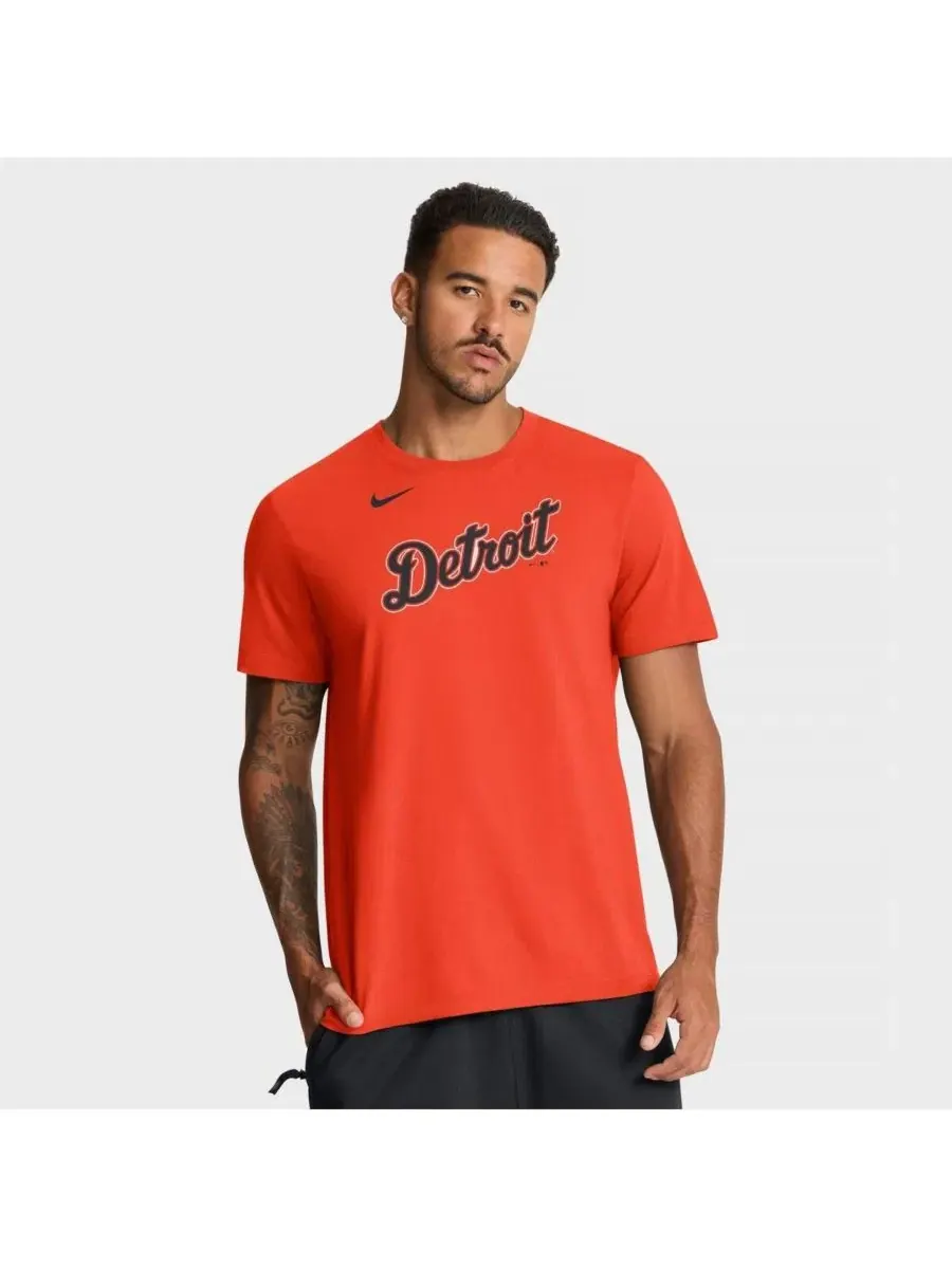 Мужская оранжевая футболка с альтернативным логотипом Detroit Tigers Nike — изображение 1 из 5, оранжевый