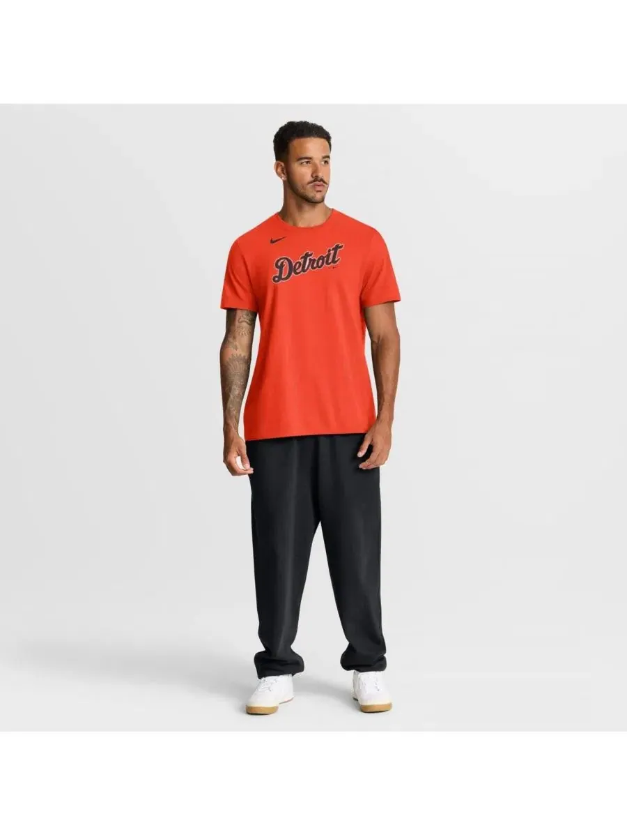 Мужская оранжевая футболка с альтернативным логотипом Detroit Tigers Nike — изображение 3 из 5, оранжевый