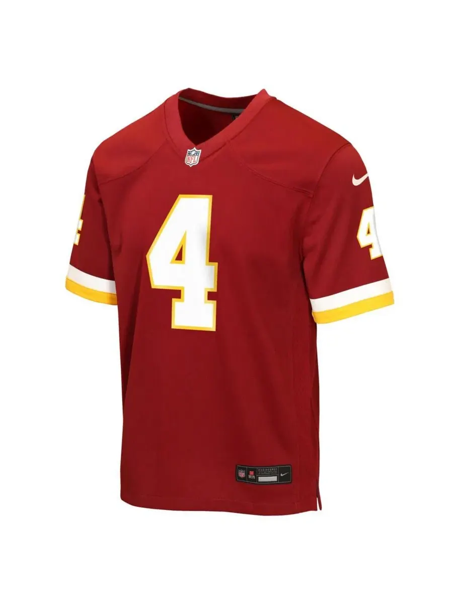 Большая футболка для мальчиков и девочек Frankie Luvu Burgundy Washington Commanders Game Jersey — изображение 2 из 3